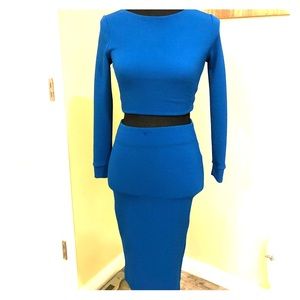 2 piece skirt with top midi dress NWT!!